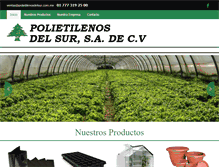 Tablet Screenshot of polietilenosdelsur.com.mx
